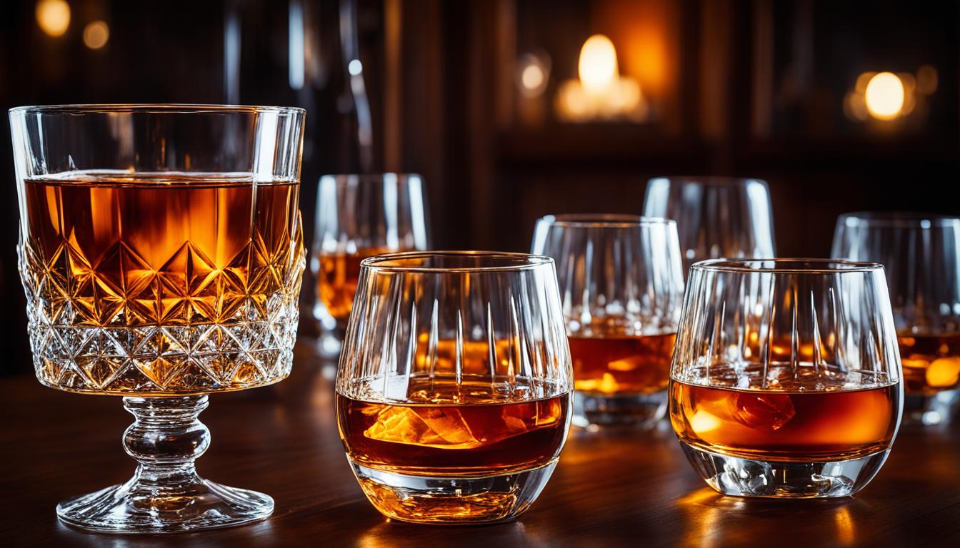 High-end whiskey tastings